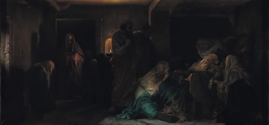 De Maagd flauwvallend, 1856